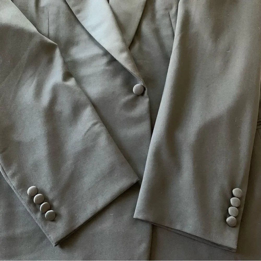 Dunhill Black Wool Suit Coat